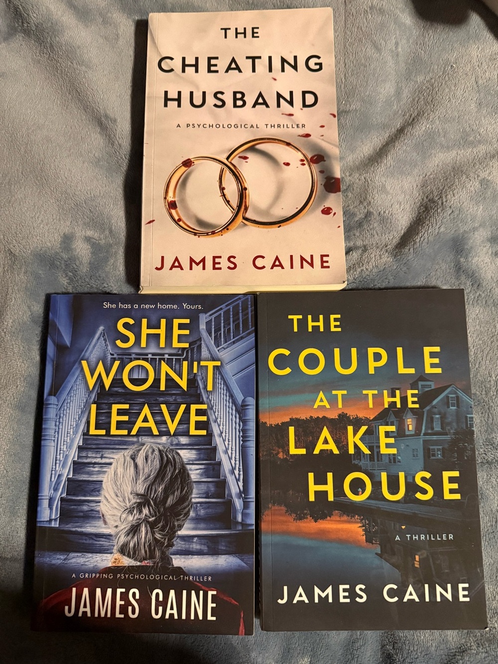 📚JAMES CAINE~3 lg Paperwork Thriller Books!